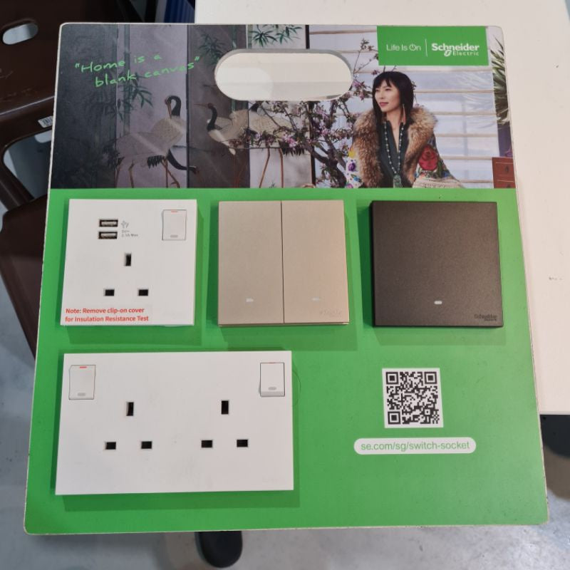 Schneider Avataron C Switch Socket Wine Gold Dark Grey White 4HOME SINGAPORE - 4HOME