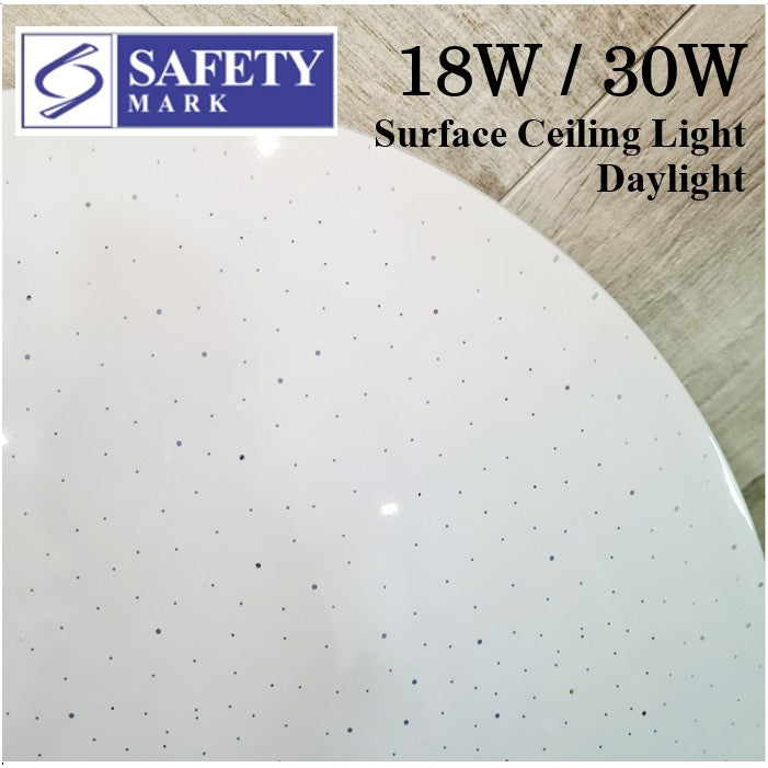 4HOME SINGAPORE LED Ceiling Light Dimmable Glittering Effect SG Safety Mark 18W 36W Shimmering Surface Panel Dimmable Daylight - 4HOME