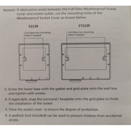 Schneider Electric Kavacha Weatherproof Socket Cover Switch Cover Waterproof Protector Cover 1G 2G 1Gang 2Gang 4HOME SINGAPORE - 4HOME