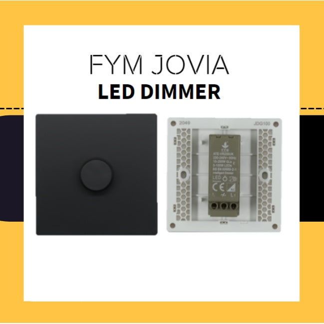 FYM Jovia LED Dimmer for lighting Matt Black Space Grey White 4HOME SINGAPORE - 4HOME