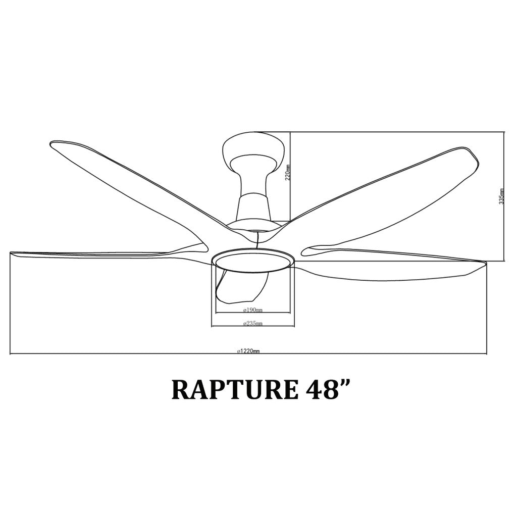 Bestar Rapture 48inch 60inch Wifi Smart DC Ceiling Fan 4HOME SINGAPORE - 4HOME