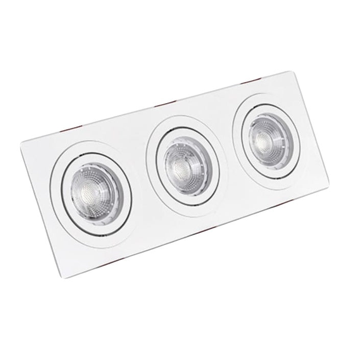 Three Head Rotatable LED Spotlight Recessed Downlight Spotlight GU10 4HOME SINGAPORE - 4HOME