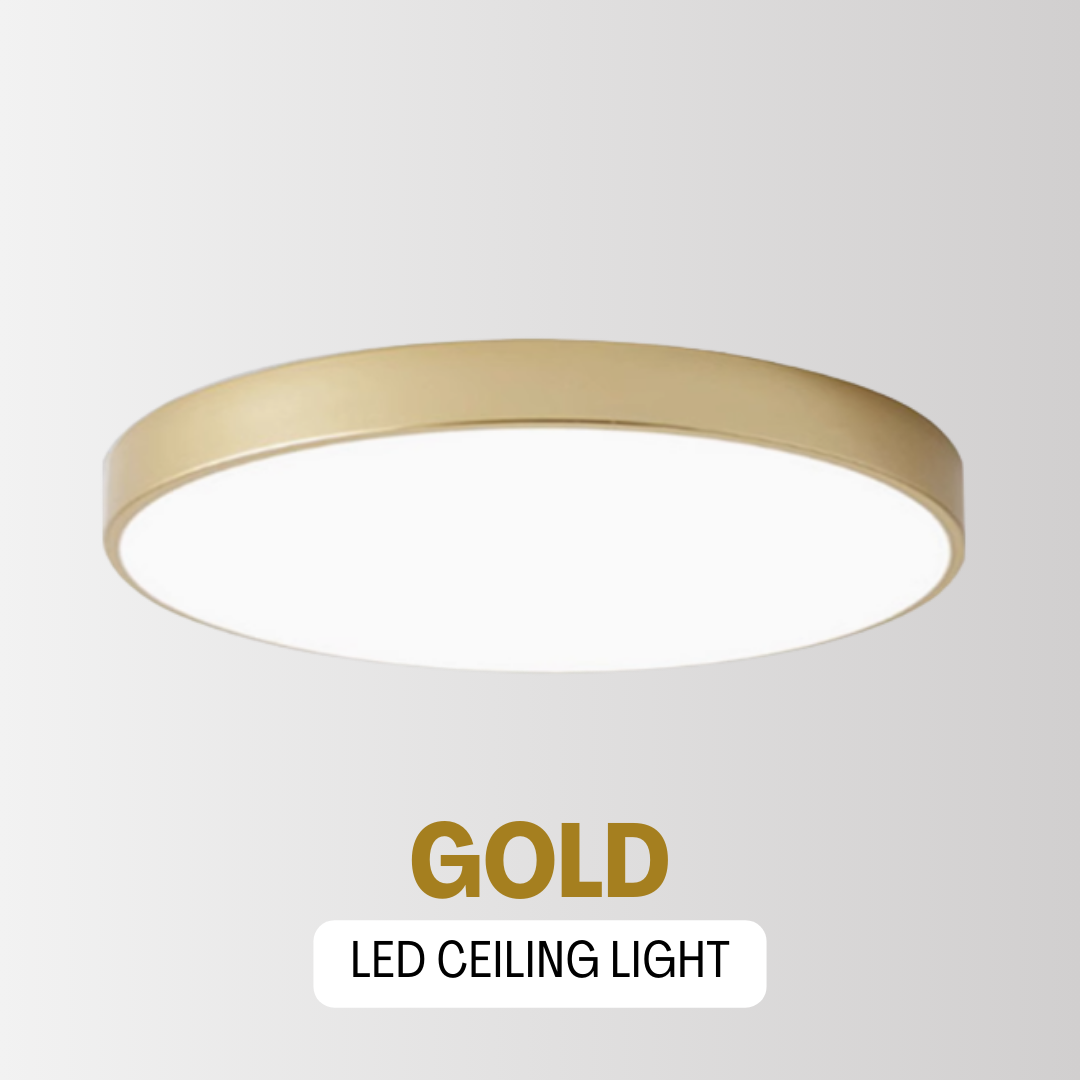 24W 36W Nordic LED Ceiling Light Minimal Ceiling Light Gold Design- Daylight Warm White Tri-tone Macaron 4HOME SINGAPORE - 4HOME