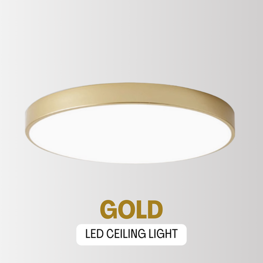 24W 36W Nordic LED Ceiling Light Minimal Ceiling Light Gold Design- Daylight Warm White Tri-tone Macaron 4HOME SINGAPORE - 4HOME