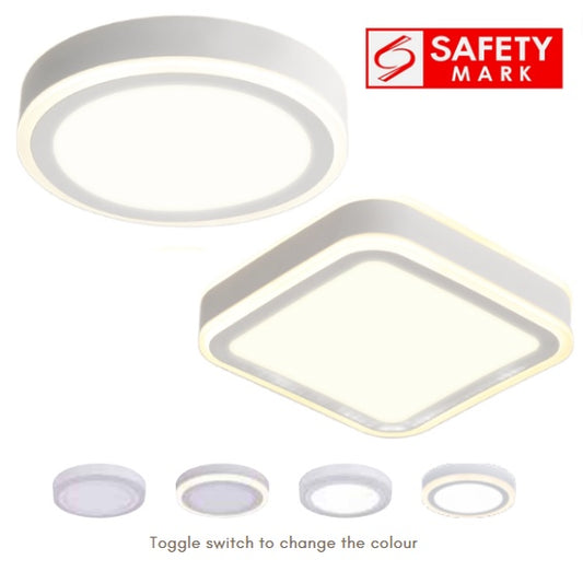 Premium LED Ceiling Light 12W 18W Surface Mounted Panel Light 4HOME SINGAPORE - 4HOME