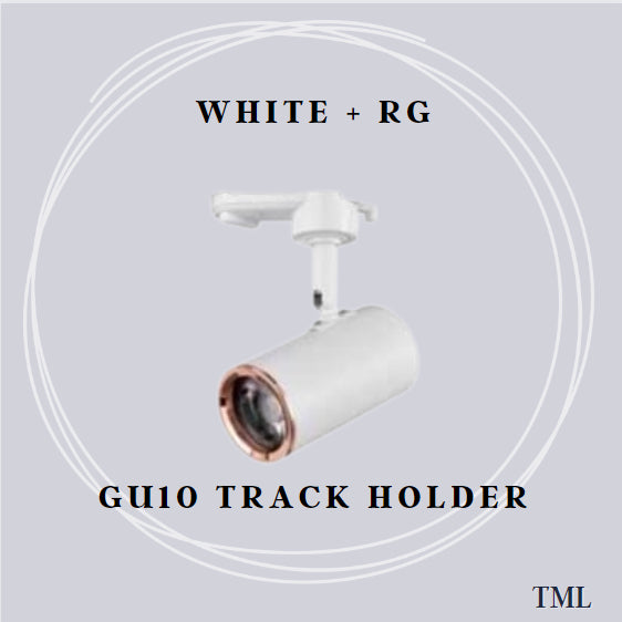 Modern Rose Gold White Black GU10 Track Light Holder 4HOME SINGAPORE - 4HOME