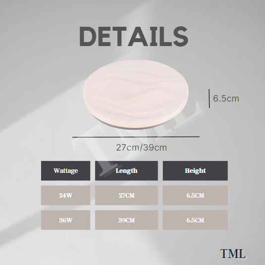 Premium Glittering Star LED Ceiling Light Tritone Hamburger 4HOME SINGAPORE - 4HOME