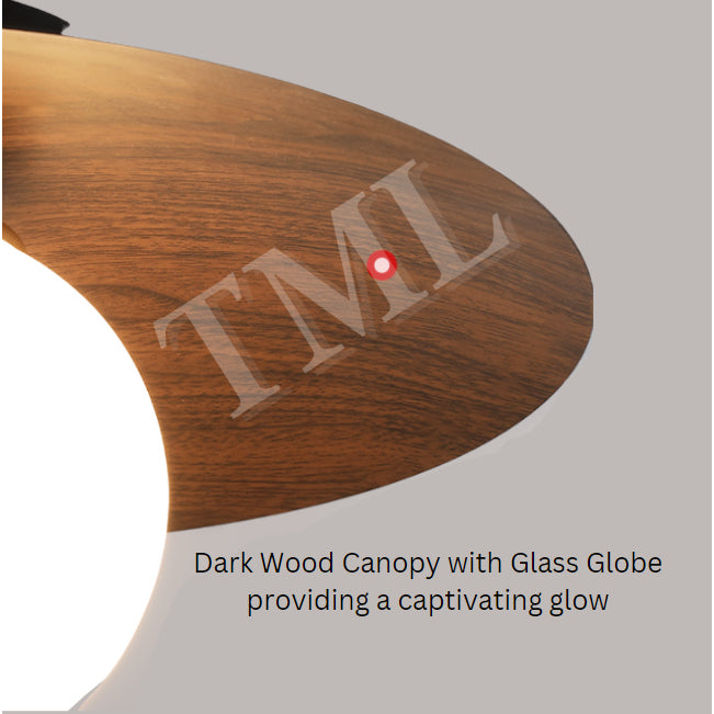 Retro Japanese Dark Wood Saturn Globe E27 Bulb Ceiling Light Corridor Small Area 4HOME SINGAPORE - 4HOME