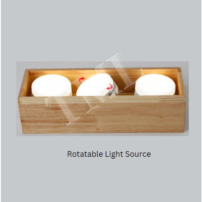 Japanese Style Wood Square 4Head Surface Downlight Spotlight Cube Tri-tone 4HOME SINGAPORE - 4HOME