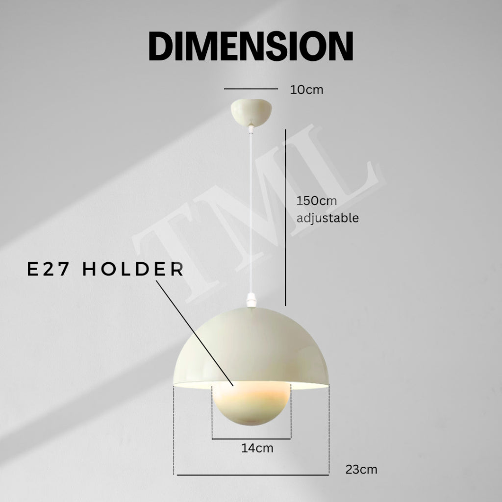 Flowerpot Suspended Pendant Light E27 Bedside Dining Light 4HOME SINGAPORE - 4HOME