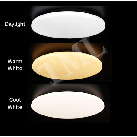 4HOME SINGAPORE LED Ceiling Light 18W 24W 36W Surface Panel 3 tone Daylight Warm White 3tone - 4HOME