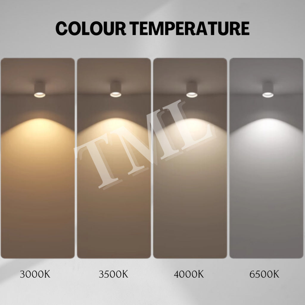 Premium White Single Head Halo Cylindrical Spotlight Surface Mounted Downlight Anti Glare 4HOME SINGAPORE - 4HOME