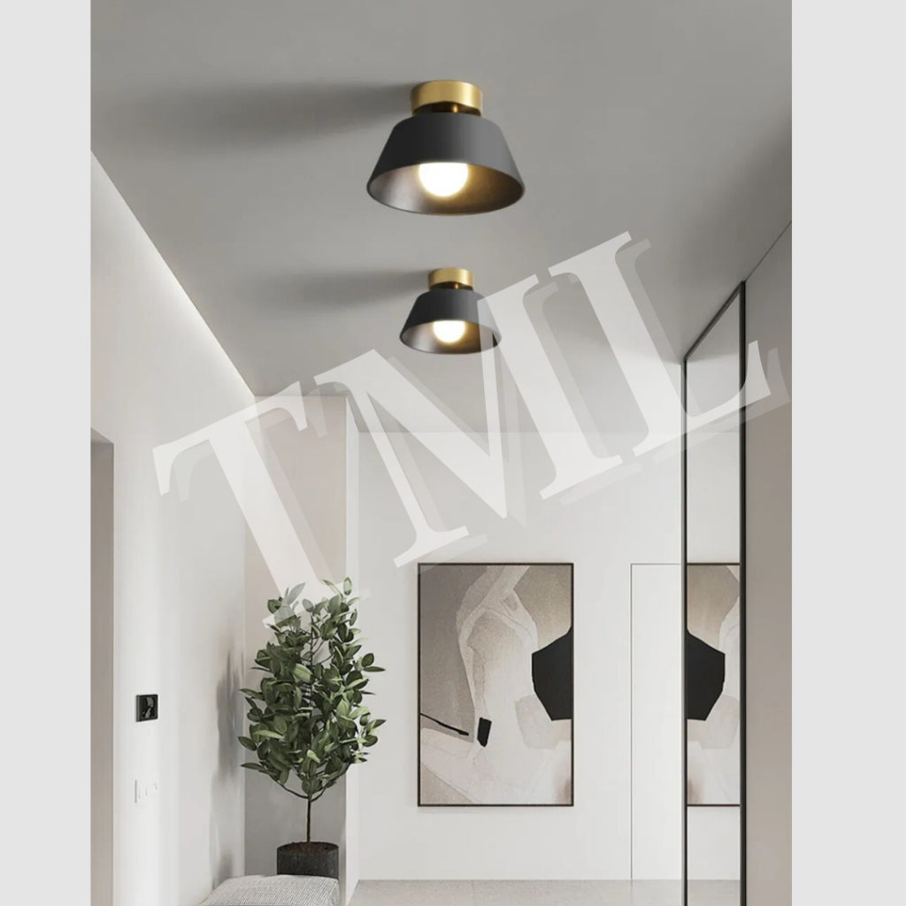 Premium Lumiere E27 Surface LED Ceiling Light Black White with Gold 4HOME SINGAPORE - 4HOME