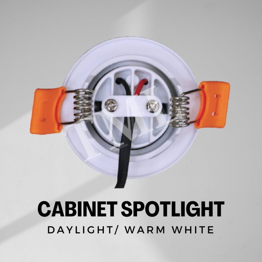 Mini Cabinet Display Shelving Wardrobe recessed spotlight for low height space 3W Daylight Warm White 4HOME SINGAPORE - 4HOME