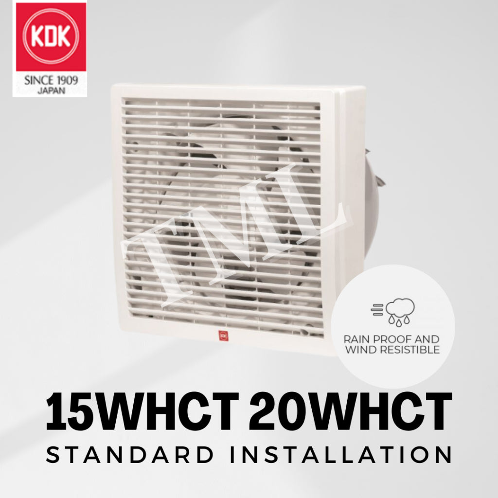 Installation KDK 15WHCT 20WHCT Exhaust Fan Ventilation Fan Ventilating Install 4HOME SINGAPORE - 4HOME