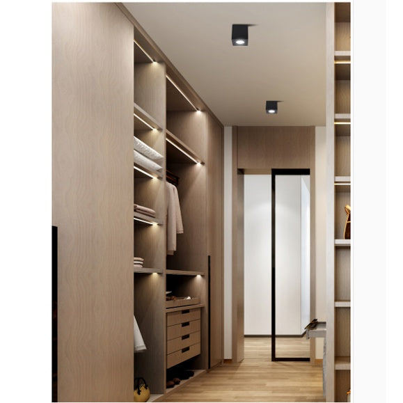 Premium LED GU10 Round Square Spotlight Cylindrical Black White Replaceable GU10 Rotatable 4HOME SINGAPORE - 4HOME