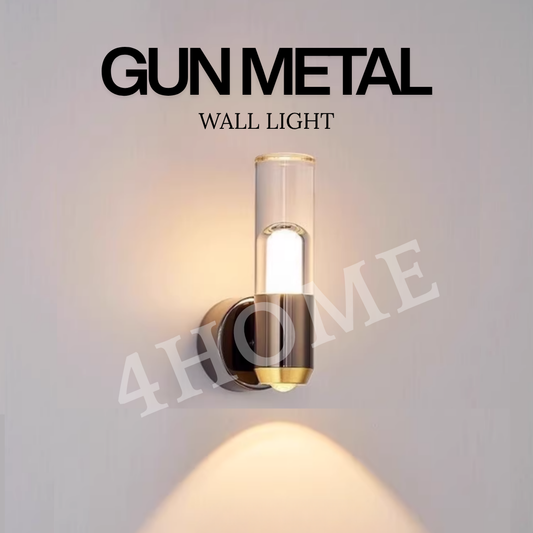 Modern Gun Metal LED Wall Light 10W Tritone