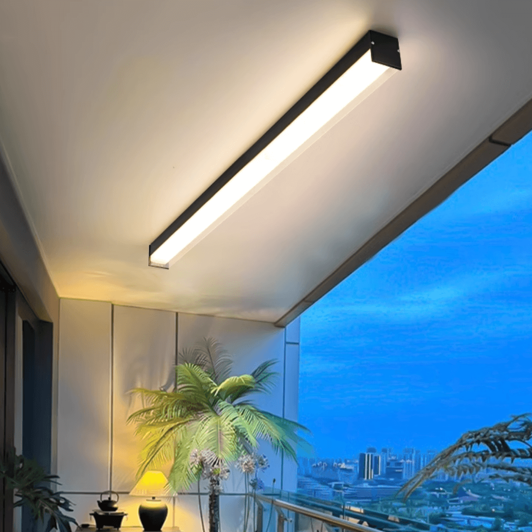 Premium 50W Black long Linear Rectangular Wall Light Ceiling Light Tri-tone Kitchen Corridor Island 4HOME SINGAPORE - 4HOME