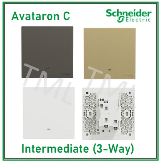 Schneider Avataron C Intermediate Switch 3 Way Wine Gold Dark Grey White 4HOME SINGAPORE - 4HOME