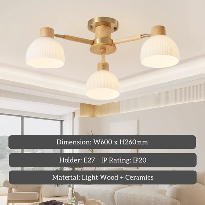 北欧金色灯泡枝形吊灯 三色调 4HOME 新加坡