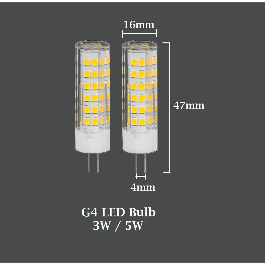 [SG Local Seller] [Bundle of 2] G4 G9 E14 LED Bulb 5W 220V-240V 4HOME SINGAPORE - 4HOME
