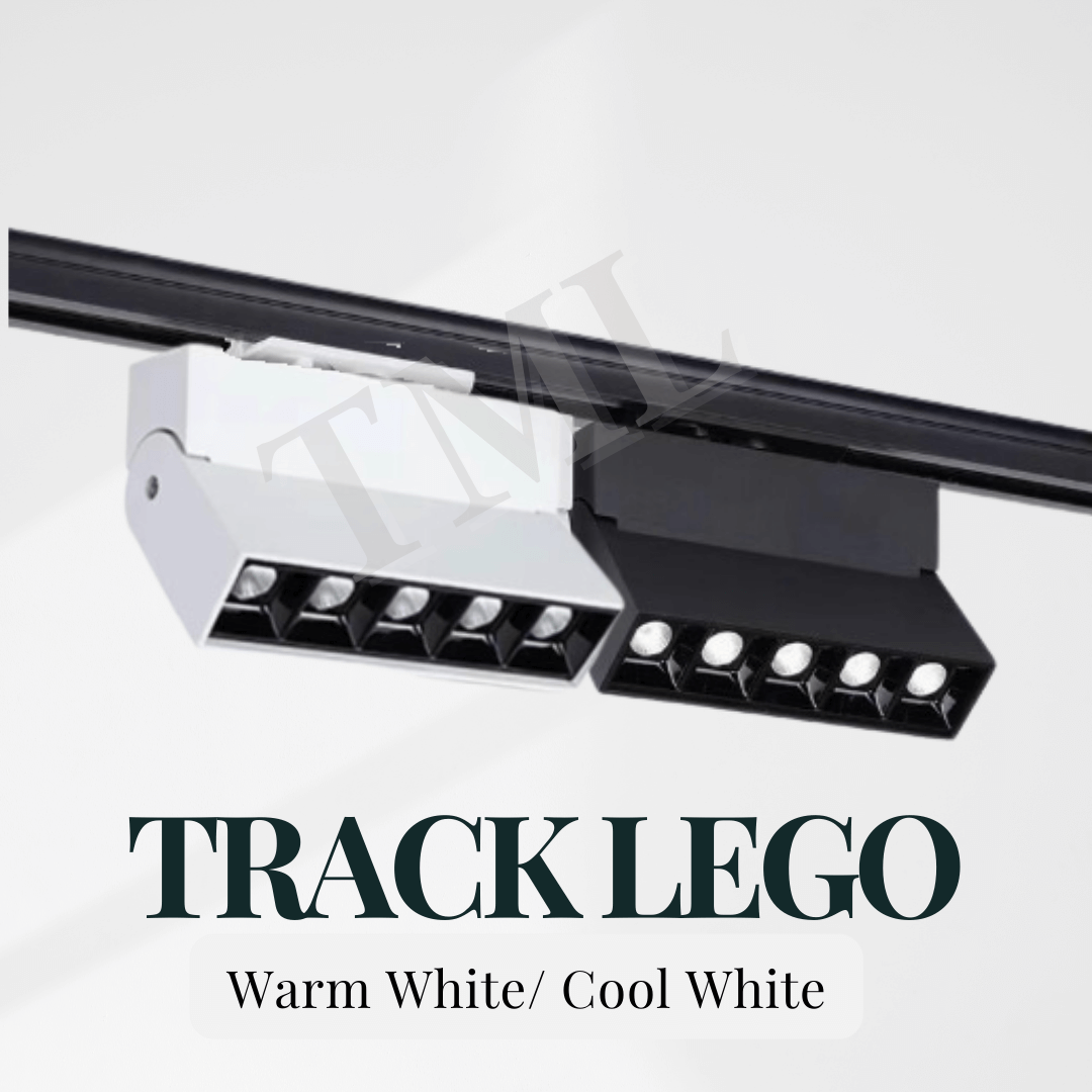 Adjustable Lego Tracklight 10W 20W Black White frame 4HOME SINGAPORE - 4HOME