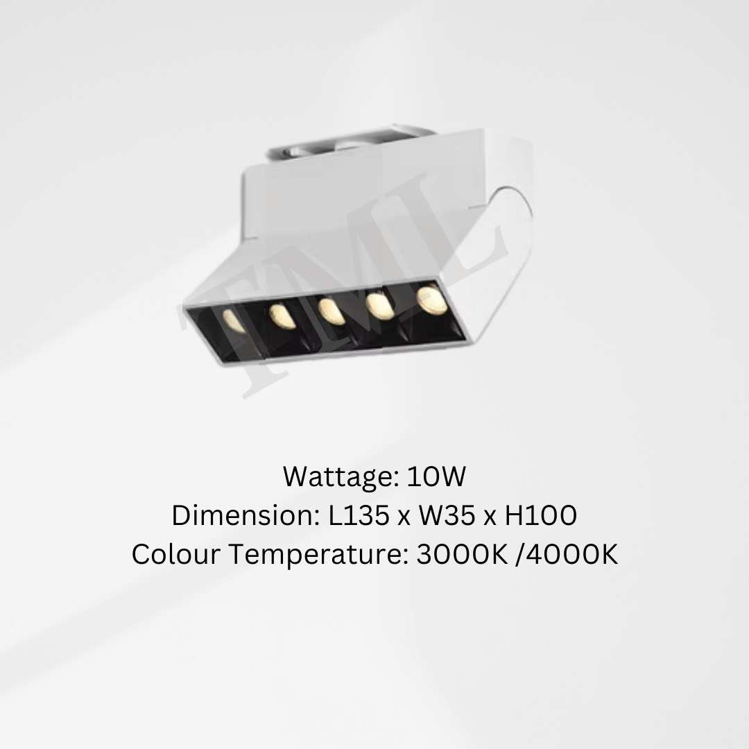 Adjustable Lego Tracklight 10W 20W Black White frame 4HOME SINGAPORE - 4HOME