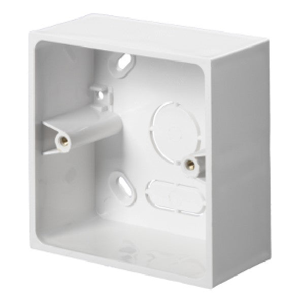 [Bundle of 4] 2Gang 1Gang Switch Socket Surface Mounting Box Standard Size White 4HOME SINGAPORE - 4HOME