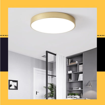 24W 36W Nordic LED Ceiling Light Minimal Ceiling Light Gold Design- Daylight Warm White Tri-tone Macaron 4HOME SINGAPORE - 4HOME