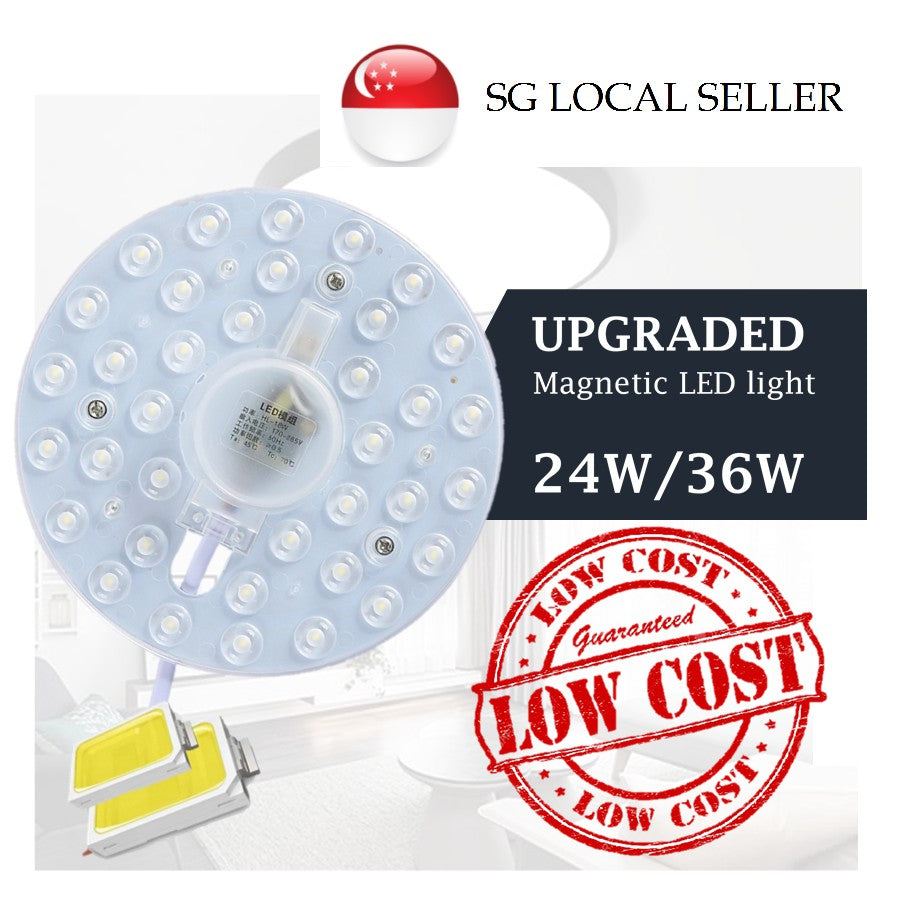[Bundle of 2] 24W 36W Magnetic LED Ceiling Light Plate Replacement Magnet Panel Module 4HOME SINGAPORE - 4HOME