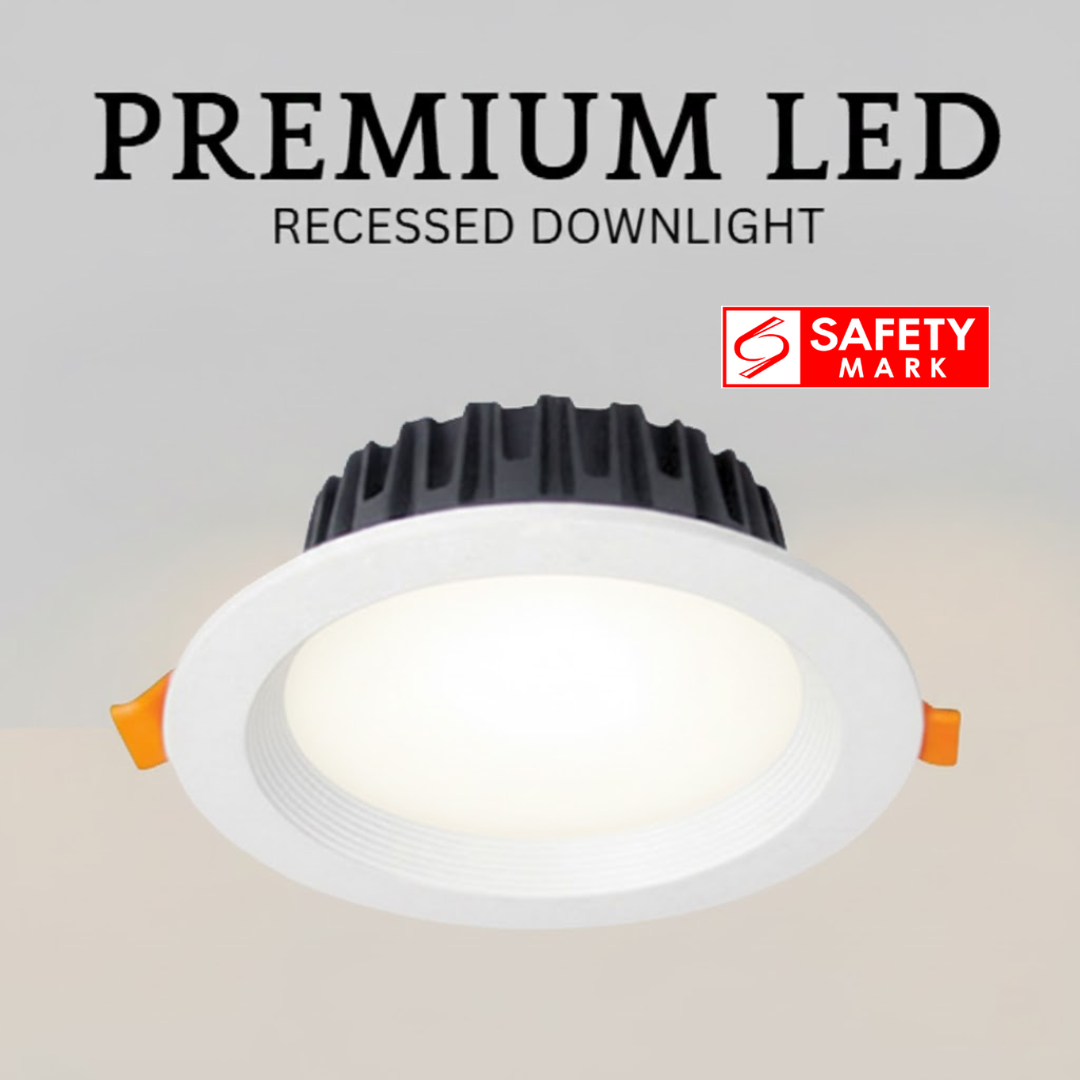 Premium Recessed Round LED Downlight with Selectable CCT / Tritone – High Lumen 9W 12W 15W