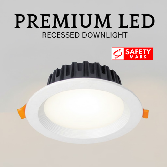 Premium Recessed Round LED Downlight with Selectable CCT / Tritone – High Lumen 9W 12W 15W