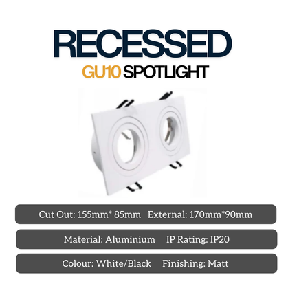 可旋转 LED 聚光灯 嵌入式筒灯 聚光灯 7W 600lm 4HOME 新加坡