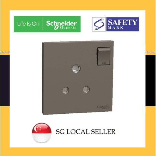 Schneider Avataron C 15A Aircon Socket Wine Gold Dark Grey White 4HOME SINGAPORE - 4HOME