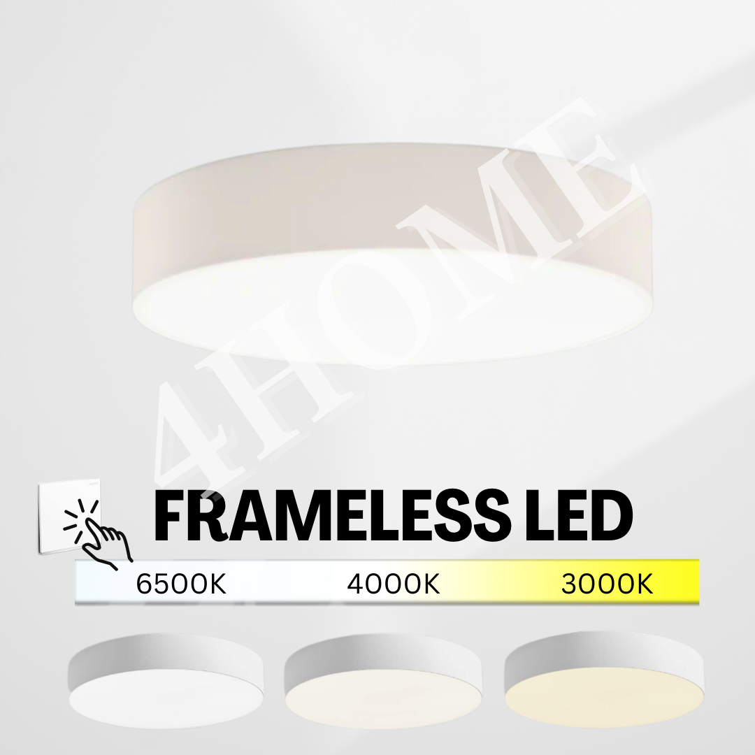 Premium Ultra Slim Frame LED Ceiling Light 18W Tritone Surface Mounted Downlight Surface Panel Light GSE 4HOME SINGAPORE - 4HOME