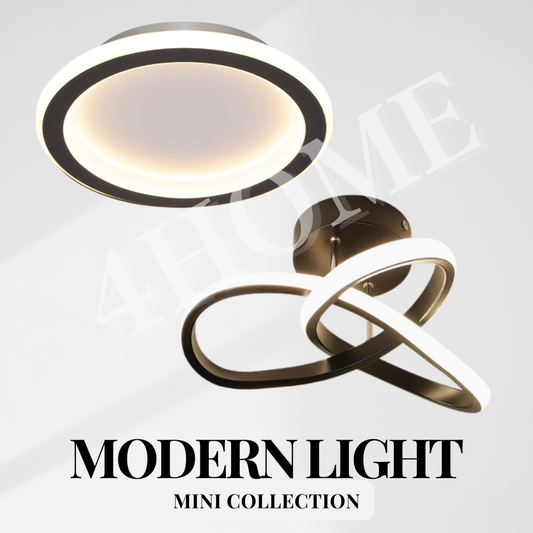 Black Infinity Halo Corridor Led Ceiling Lights Home Entrance Balcony Storeroom Service Yard 4HOME SINGAPORE - 4HOME