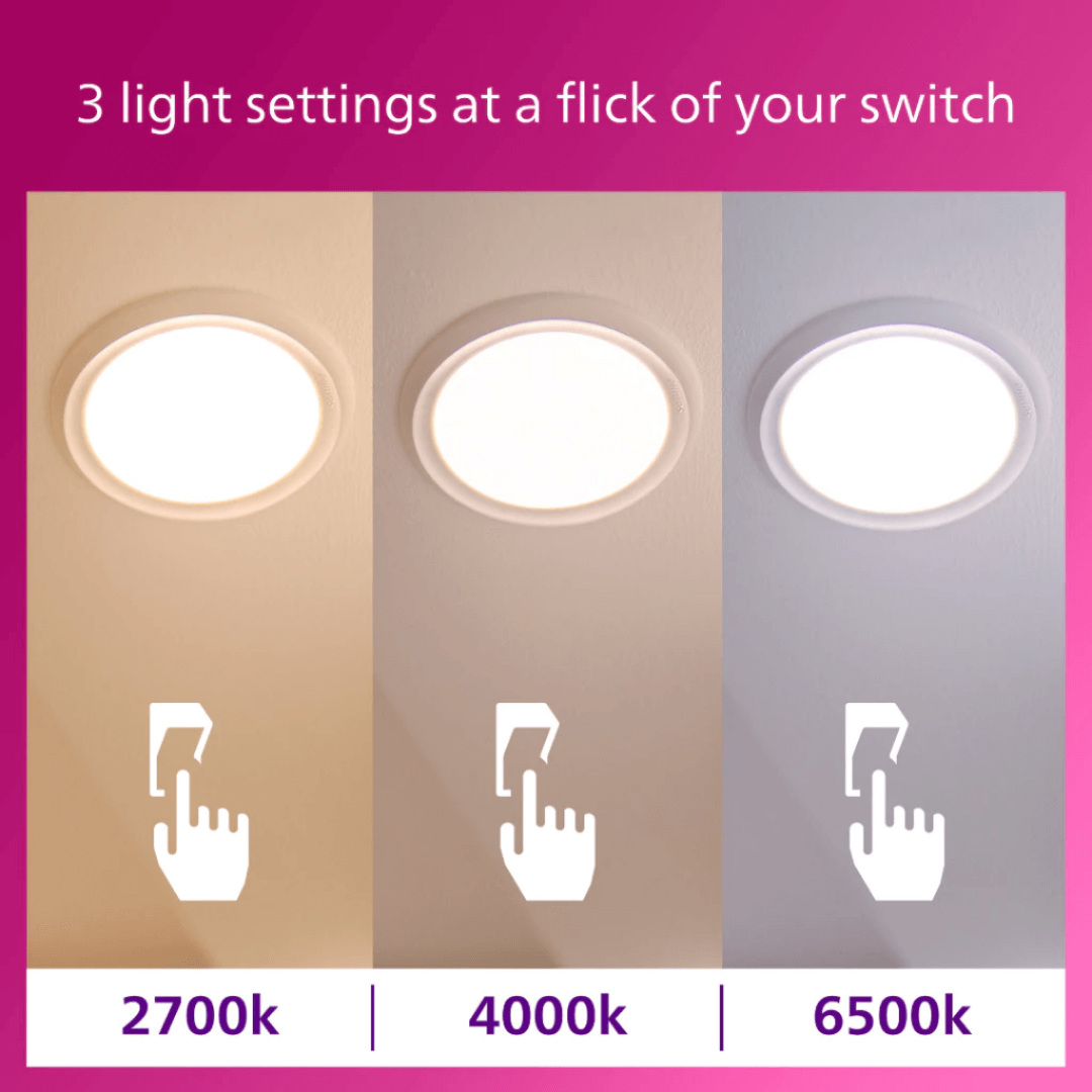 Philips Meson Scene Switch LED Downlight Tri-Color 3Tone Round 4HOME SINGAPORE - 4HOME