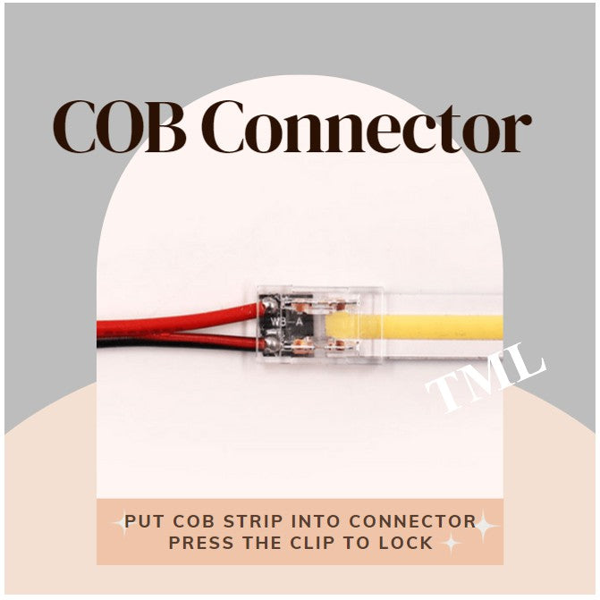 [SG Local Seller] COB Connector Strip Light Connector 8mm 10mm 4HOME SINGAPORE - 4HOME
