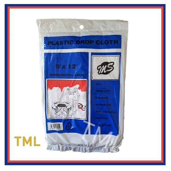 Nippon Paint / MS / EzStik Plastic Drop Cloth Drop sheet Painting Sheet Dropsheet Dropcloth 4HOME SINGAPORE - 4HOME