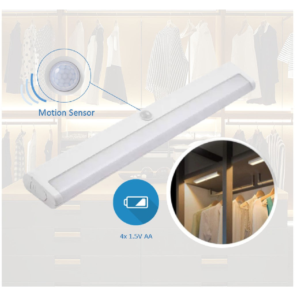4HOME SINGAPORE Motion Sensor Cabinet Light Lighting for Closet Battery Operated - 4HOME