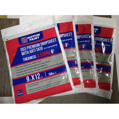 Nippon Paint / MS / EzStik Plastic Drop Cloth Drop sheet Painting Sheet Dropsheet Dropcloth 4HOME SINGAPORE - 4HOME