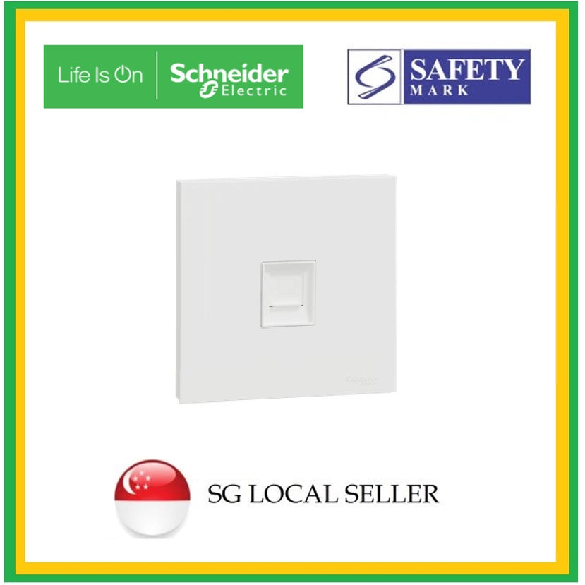 Schneider Avataron C RJ11 Telephone Socket (Wine Gold, Dark Grey, White) 4HOME SINGAPORE - 4HOME