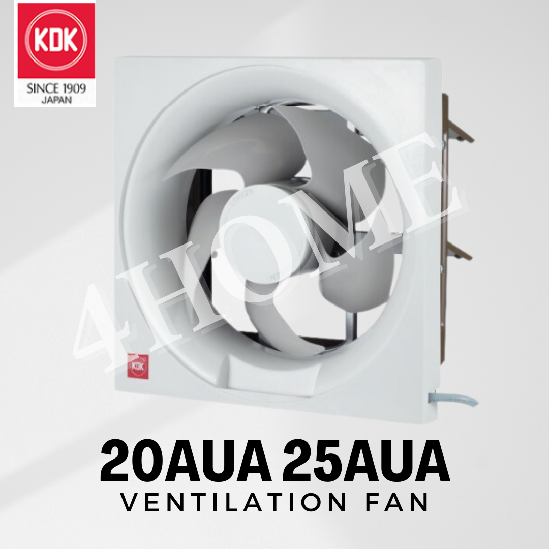 KDK 20AUA 25AUA 30AUA 20AUH 25AUH 30AUH Exhaust Fan Wall Mount Ventilation Fan 20 25 30 AUH 4HOME SINGAPORE - 4HOME