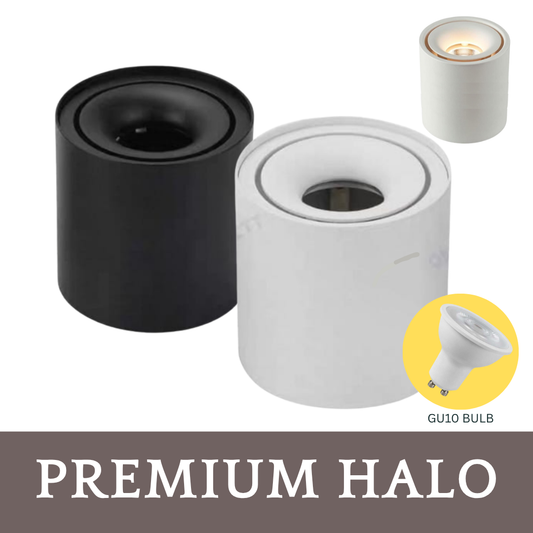 Premium Surface GU10 Spotlight with ambience ring 4HOME