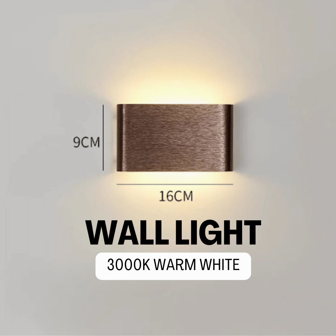 Nordic Slim Wall Light Black White Mocha Minimalist Bedside Staircase Lighting 4HOME SINGAPORE - 4HOME