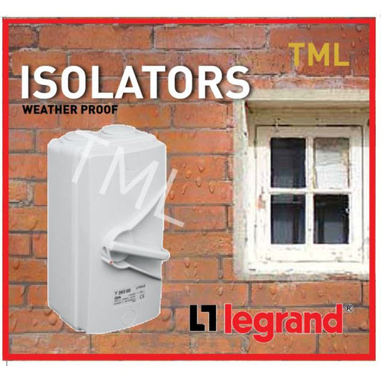 Legrand Isolator 2Pole 2P 20A 32A IP66 Weatherproof Weather proof Waterproof 4HOME SINGAPORE - 4HOME