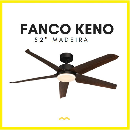 [Installation] Fanco KENO 52" 5 Blades DC Ceiling Fan 24W LED Dimmable 3 Tone 4HOME SINGAPORE - 4HOME