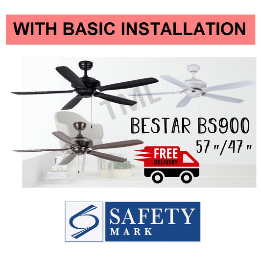 Bestar BS900 Ceiling Fan 47 / 57inch 47" 57" with Standard Installation Available 4HOME SINGAPORE - 4HOME