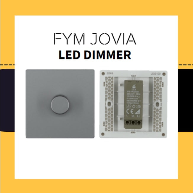 FYM Jovia LED Dimmer for lighting Matt Black Space Grey White 4HOME SINGAPORE - 4HOME