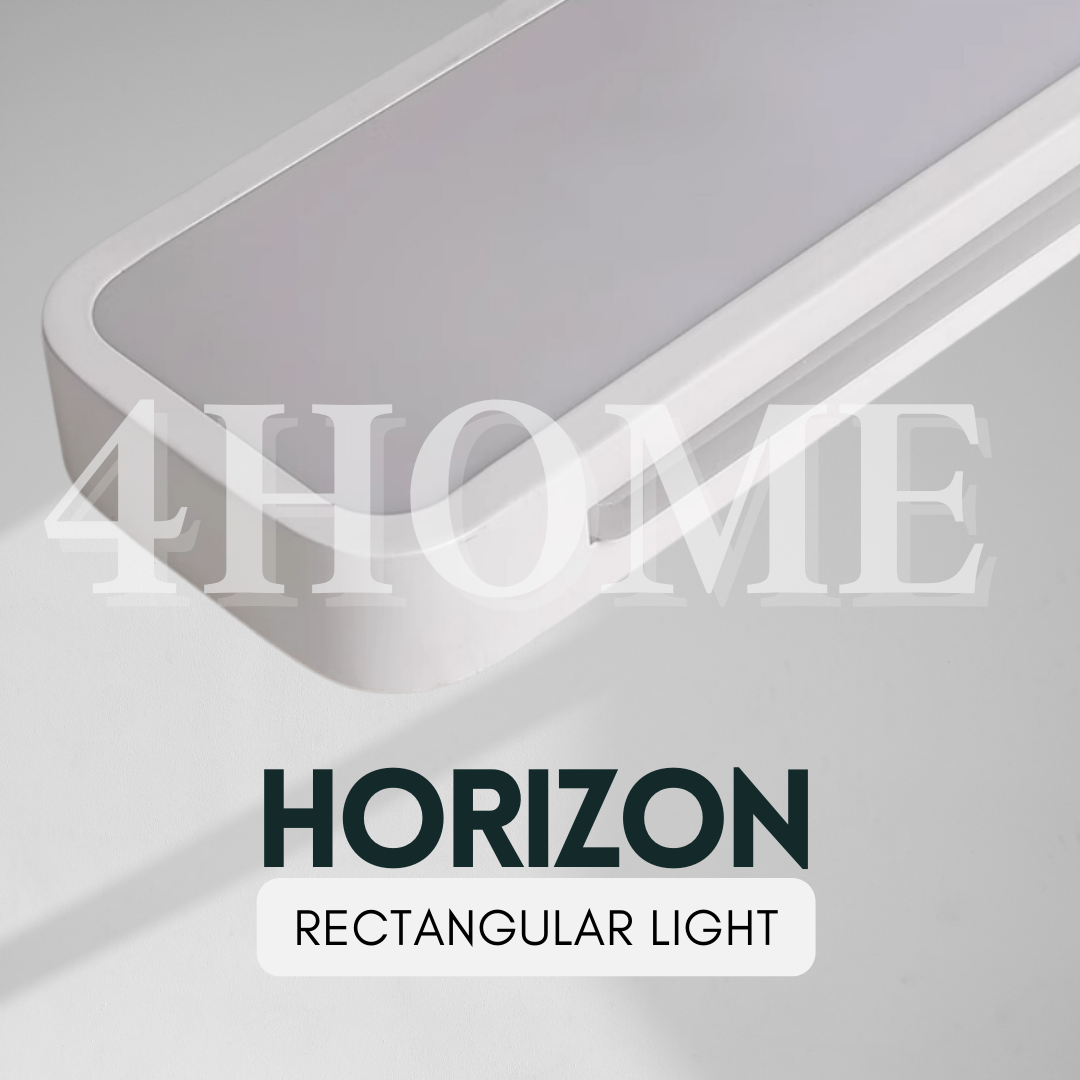 Nordic Horizon Black White Rectangular Linear Pod Led Ceiling Light 78cm Corridor Bedroom Service Yard 4HOME SINGAPORE - 4HOME